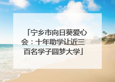 宁乡市向日葵爱心会：十年助学让近三百名学子圆梦大学