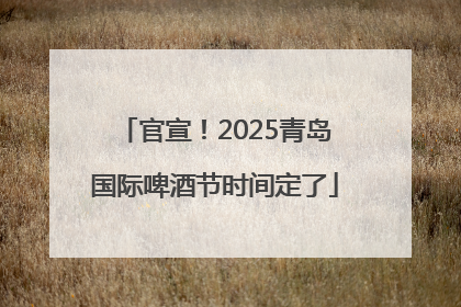 官宣！2025青岛国际啤酒节时间定了