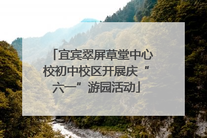宜宾翠屏草堂中心校初中校区开展庆“六一”游园活动