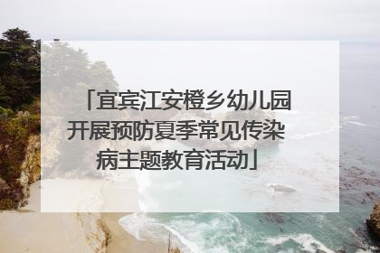 宜宾江安橙乡幼儿园开展预防夏季常见传染病主题教育活动