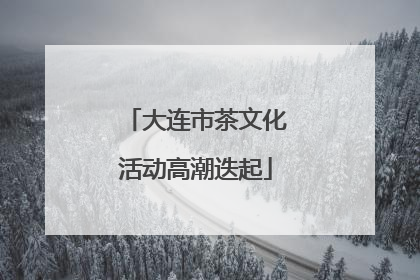 大连市茶文化活动高潮迭起