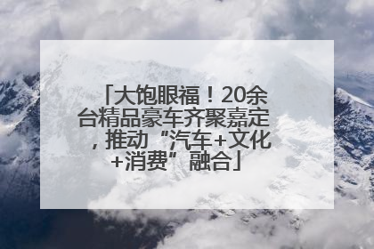 大饱眼福！20余台精品豪车齐聚嘉定，推动“汽车+文化+消费”融合