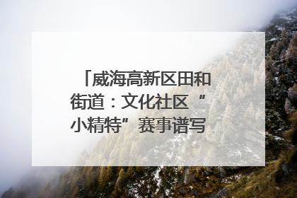 威海高新区田和街道：文化社区“小精特”赛事谱写文化赋能新乐章