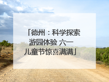 德州：科学探索 游园体验 六一儿童节惊喜满满