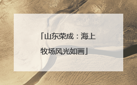 山东荣成：海上牧场风光如画