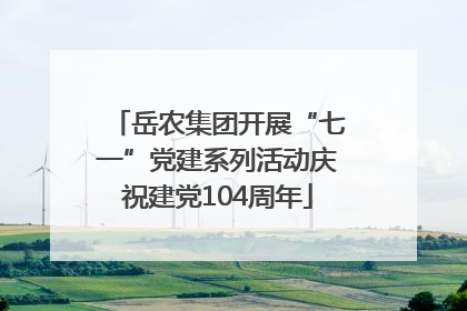 岳农集团开展“七一”党建系列活动庆祝建党104周年