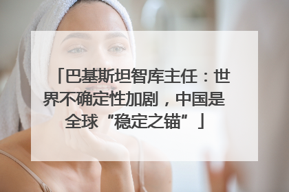 巴基斯坦智库主任：世界不确定性加剧，中国是全球“稳定之锚”