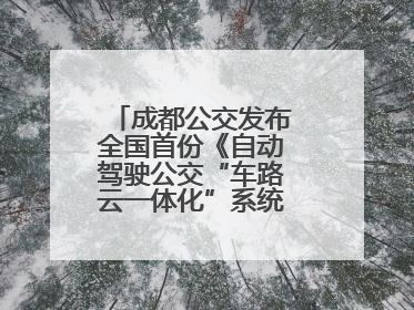 成都公交发布全国首份《自动驾驶公交“车路云一体化”系统联调》白皮书