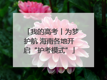 我的高考丨为梦护航 海南各地开启“护考模式”