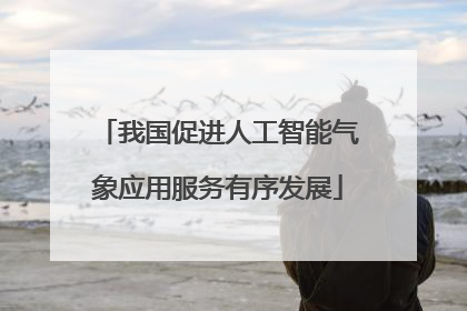 我国促进人工智能气象应用服务有序发展