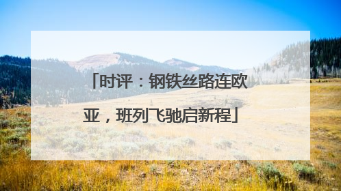 时评：钢铁丝路连欧亚，班列飞驰启新程