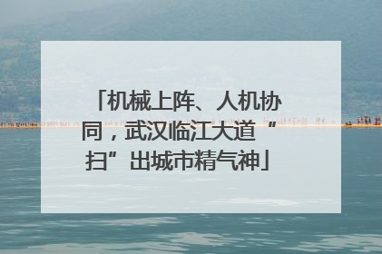 机械上阵、人机协同，武汉临江大道“扫”出城市精气神