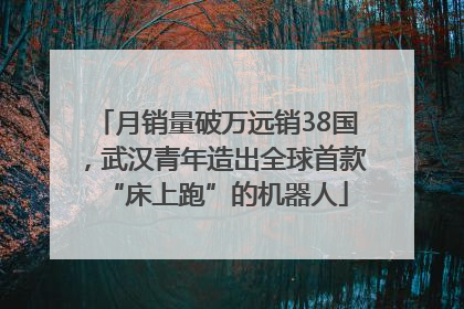 月销量破万远销38国，武汉青年造出全球首款“床上跑”的机器人