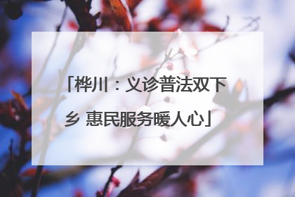 桦川：义诊普法双下乡 惠民服务暖人心