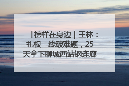 榜样在身边｜王林：扎根一线破难题，25天拿下聊城西站钢连廊“硬核”工程