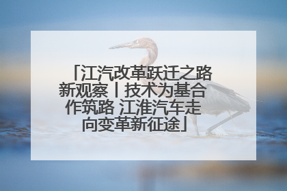 江汽改革跃迁之路新观察丨技术为基合作筑路 江淮汽车走向变革新征途