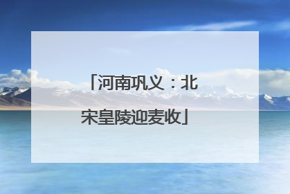 河南巩义：北宋皇陵迎麦收