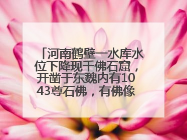 河南鹤壁一水库水位下降现千佛石窟，开凿于东魏内有1043尊石佛，有佛像首部消失，水库管理方回应