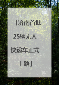 济南首批25辆无人快递车正式上路