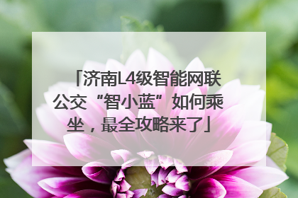 济南L4级智能网联公交“智小蓝”如何乘坐，最全攻略来了