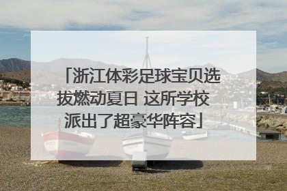 浙江体彩足球宝贝选拔燃动夏日 这所学校派出了超豪华阵容