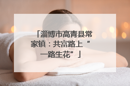 淄博市高青县常家镇：共富路上“一路生花”