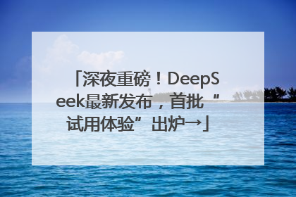 深夜重磅！DeepSeek最新发布，首批“试用体验”出炉→
