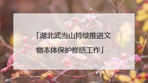 湖北武当山持续推进文物本体保护修缮工作