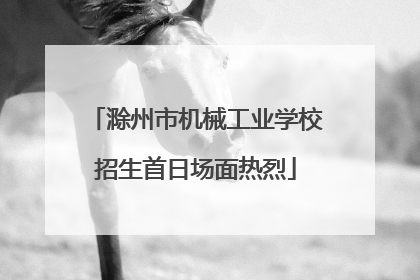 滁州市机械工业学校招生首日场面热烈