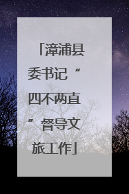 漳浦县委书记“四不两直”督导文旅工作