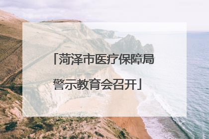 菏泽市医疗保障局警示教育会召开