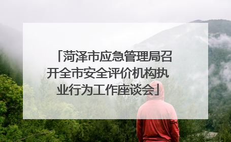 菏泽市应急管理局召开全市安全评价机构执业行为工作座谈会