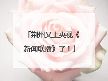 荆州又上央视《新闻联播》了！