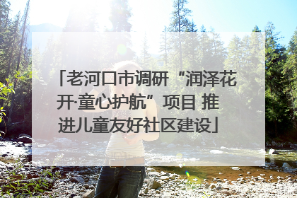 老河口市调研“润泽花开·童心护航”项目 推进儿童友好社区建设