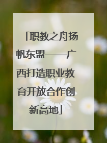 职教之舟扬帆东盟——广西打造职业教育开放合作创新高地