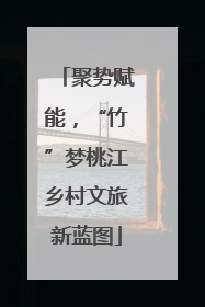 聚势赋能，“竹”梦桃江乡村文旅新蓝图