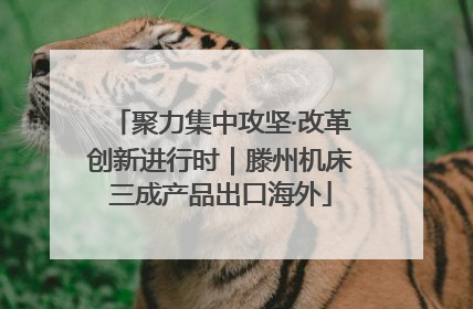 聚力集中攻坚·改革创新进行时｜滕州机床三成产品出口海外