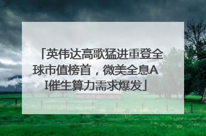英伟达高歌猛进重登全球市值榜首，微美全息AI催生算力需求爆发