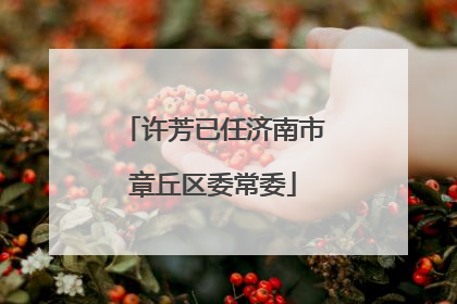 许芳已任济南市章丘区委常委