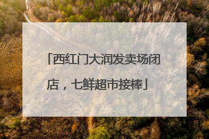 西红门大润发卖场闭店，七鲜超市接棒