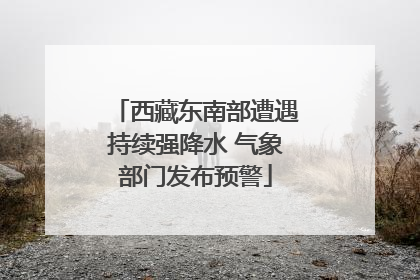 西藏东南部遭遇持续强降水 气象部门发布预警