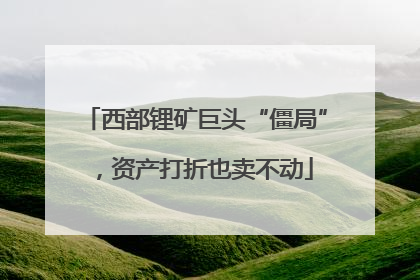 西部锂矿巨头“僵局”，资产打折也卖不动