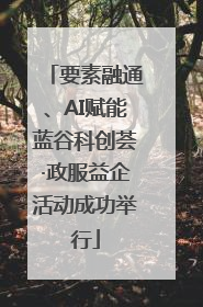 要素融通、AI赋能蓝谷科创荟·政服益企活动成功举行