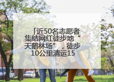 近50名志愿者集结网红徒步地“天鹅林场”，徒步10公里清运150余斤山野垃圾