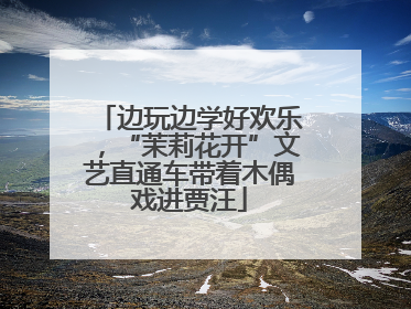 边玩边学好欢乐，“茉莉花开”文艺直通车带着木偶戏进贾汪