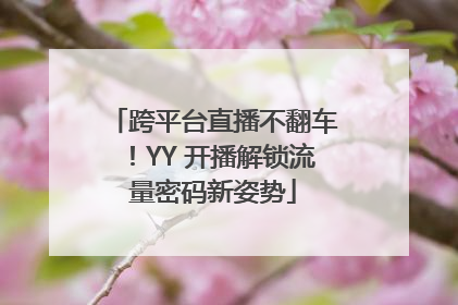 跨平台直播不翻车！YY 开播解锁流量密码新姿势
