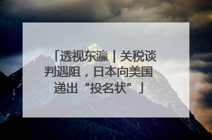 透视东瀛｜关税谈判遇阻，日本向美国递出“投名状”