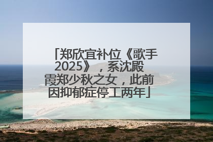 郑欣宜补位《歌手2025》，系沈殿霞郑少秋之女，此前因抑郁症停工两年