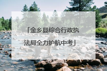 金乡县综合行政执法局全力护航中考