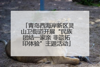 青岛西海岸新区灵山卫街道开展“民族团结一家亲 非遗拓印体验”主题活动